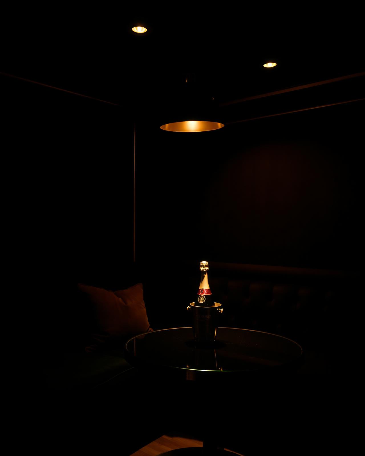 Private champagne booth at Diamond Strip Club Košice
