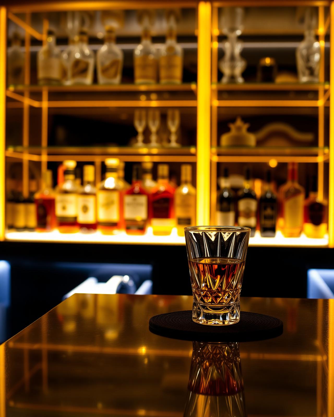 Premium bar at Diamond nightclub in Košice city centre