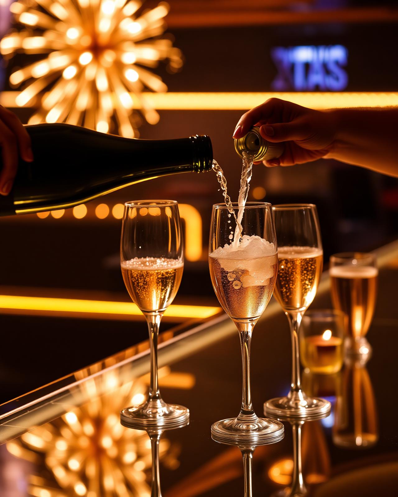 Bottle service and champagne at Diamond Strip Club Košice